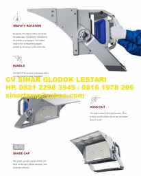 Lampu Sorot LED Stadion Sepak Bola 1000 Watt dan 500 Watt 4000K